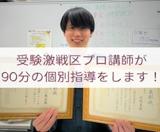 受験激戦区プロ講師/現役教室長が受験対策します 東京/横浜/首都圏の受験に精通した個別指導塾教室長が特別対策