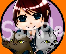 デフォルメSNSアイコン作成します デフォルメアイコンでSNSをかわいくしましょ♪
