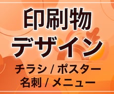 プロがチラシや名刺・ポスターのデザインを作成します イメージ1