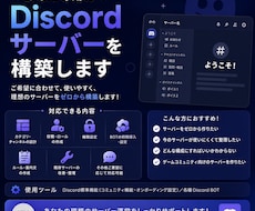 あなた専用のDiscordサーバーを構築します イメージ1