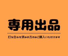 こちらは専用出品となります 特定の購入者様の専用ページです。