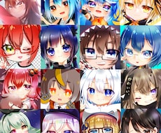 推し色！かわいいSNSアイコン描きます イメージ1