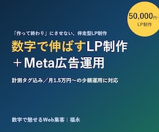 数字で伸ばすLP制作＋Meta広告運用代行をします イメージ1