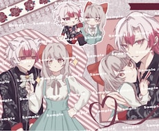 色んな表情が詰まった夢絵お描きします コテ同、夢絵、創作、3L可能です