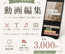 幅広いジャンルのショート動画作成を承ります イメージ1