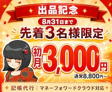 販売先が多い方の記帳を毎月代行します イメージ1
