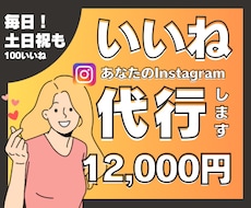 土日祝も毎日Instagramいいね代行します イメージ1
