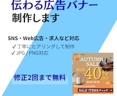 伝わるWeb・SNSバナーを制作します イメージ1