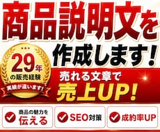 商品説明文を作成します イメージ1