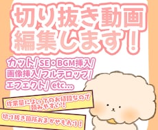 Vtuberさんにおすすめ！切り抜き動画作成します イメージ1