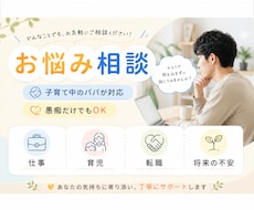 子育て中のパパが仕事や育児のお悩みをお聞きします イメージ1