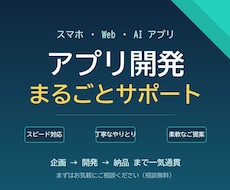アプリ開発をスピード対応でまるごとサポートします イメージ1