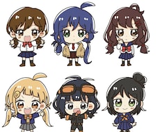 2〜4頭身のポップなデフォルメイラストを描きます イメージ1