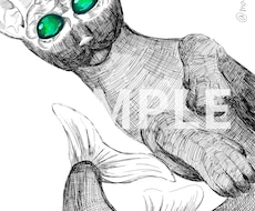 オカルト・ゴシック調の絵を描きます イメージ1