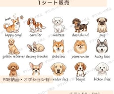 犬のイラスト・アイコン販売します イメージ1