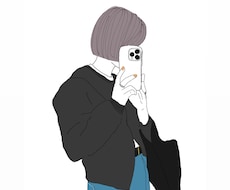 シンプル線画イラスト、ファッションイラスト描きます イメージ1