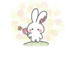 かわいいうさぎイラストを作成します イメージ1