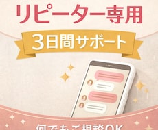 リピーター様専用｜3日間片づけに伴走します イメージ1