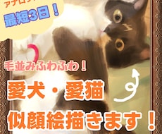 しあわせな雰囲気の愛犬・愛猫ちゃん描きます イメージ1
