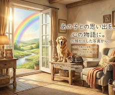 亡くなった最愛のペットを形にします お写真から「想い出ショートムービー」制作