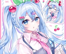 イラスト全般制作します SNS用アイコン、Vtuber立ち絵など何でも描きます！