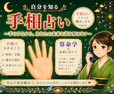 今のあなたを手相で読み解きます イメージ1