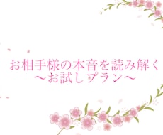 別次元のお相手様の本音占います イメージ1