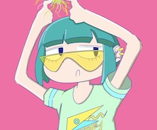ポップでキャッチーなアイコン、ヘッダーを描きます イメージ1
