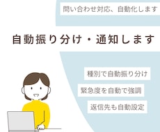 GASで問い合わせを自動振り分け・通知します イメージ1