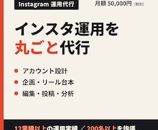 インスタ運用を企画〜分析まで丸ごと代行します イメージ1