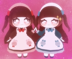 もちもちなデフォルメ3Dキャラクターを作ります VRChat、VRM設定可能！