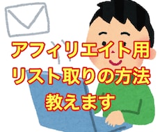 アフィリエイト用のリスト取りの方法教えます オプトインアフィリに最適!稼ぐ系に敏感な属性を集めれます