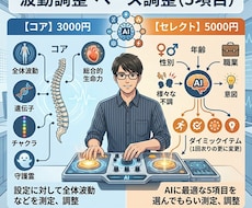心身、運勢をセレクトで調整します イメージ1