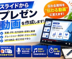 営業・PR・解説｜スライドから動画を作成します イメージ1