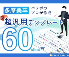 多摩美卒が設計！超汎用パワポテンプレート販売します イメージ1