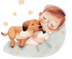 ペットとの優しい時間をイラストにします イメージ1