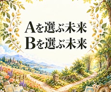 二つの選択肢の未来を霊感タロットで占います イメージ1