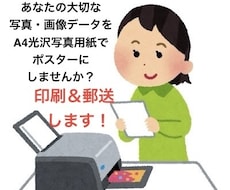 ポスター1枚五百円！A4光沢用紙に印刷＆郵送します あなたのお気に入り写真や画像をポスターにしてお届け！高品質！