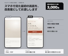 スマホで見た最初の画面を改善提案します スクショに印を付けて、直す順に5つお伝えします