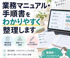 業務マニュアル・手順書をわかりやすく整理します イメージ1