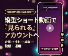 こだわりの動画でSNS運用をサポートします SNSを始めたい方を徹底サポート！