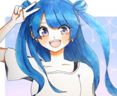 貴方だけのオリジナルイラストをお描きします SNSアイコン、歌い手さん等の商用アイコンもお作りいたします