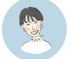 シンプル可愛い顔のイラストお描きします SNSやブログのアイコンにどうぞ◯