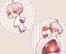 SD（デフォルメ）キャラのイラストお描きします イメージ1