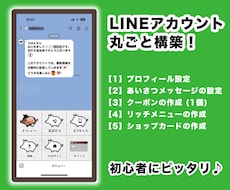 格安❗️プロがLINE公式アカウントを構築致します イメージ1
