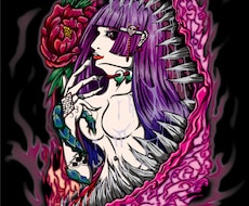 バンドロゴやCDジャケットイラスト描きます！ます ロック系やメタル系なハードなイラストタッチで彩ります！