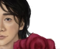 油彩画風似顔絵描きます イメージ1