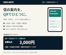 民泊の案内を4言語のQRガイドにします イメージ1
