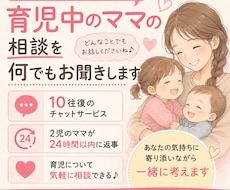 育児中ママの相談を何でもお聞きします 現役ママが答えます！スキマ時間にチャットで相談