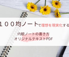 100均ノートで起業を引き寄せ!内観資料送ります 悩み解消　自己肯定感爆上げ　自分軸確立メソッド